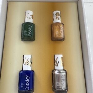 Snow White Essie Nail Polish Set - Green, Gold, Blue, Silver